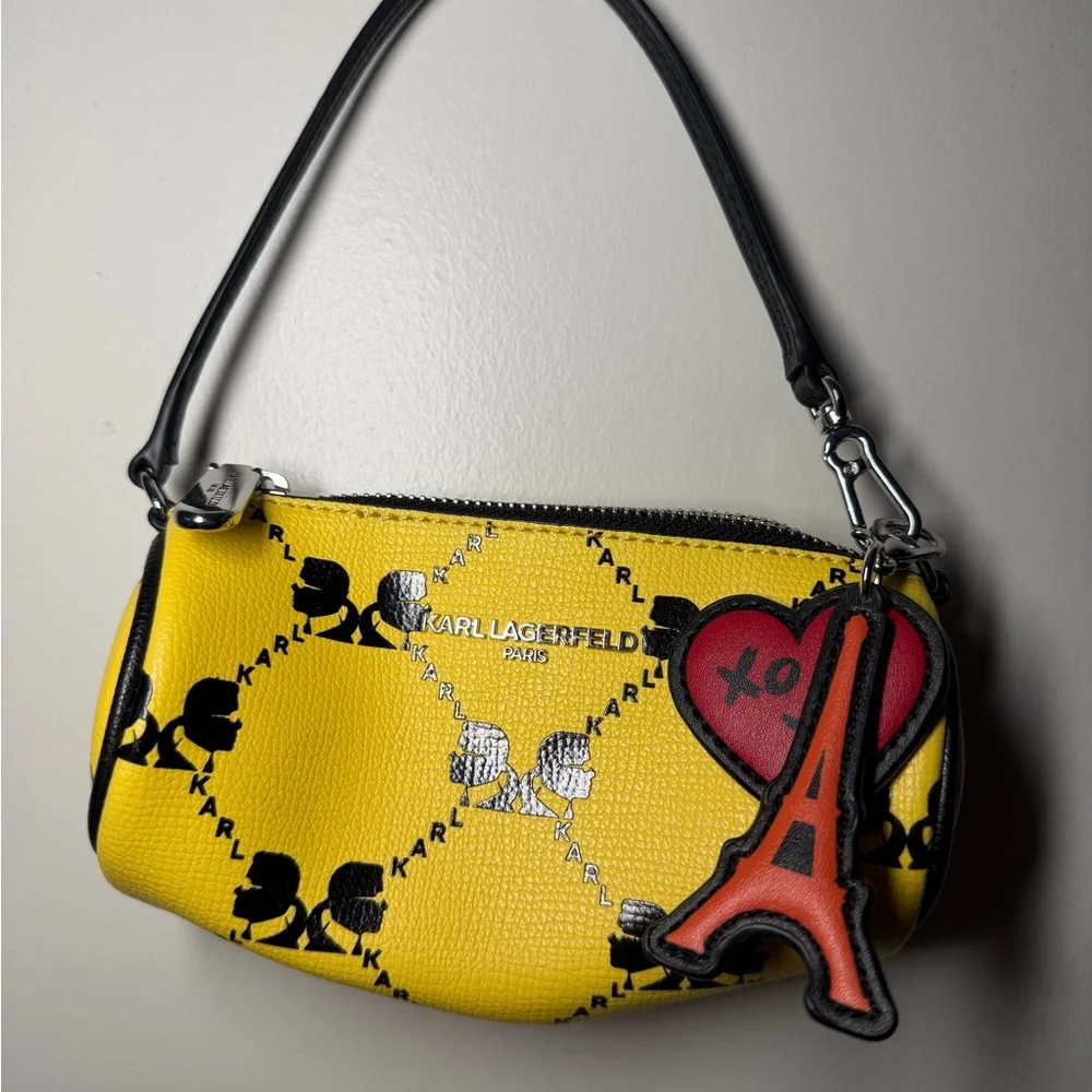 Karl Lagerfeld Paris Legacy Adele Mini Barrel Bag - Picture 2 of 6